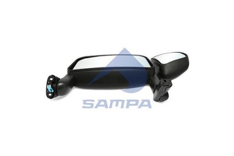 SAMPA zrcátko velké SCANIA 4 (od r.v. 05-07) L, dlouhý držák, kompl.el.+vyhř.