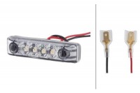 HELLA pozička LED bílá, 24V
