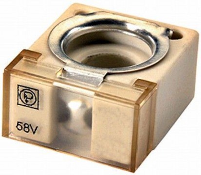 HELLA pojistka 58V/200A, keramická, béžová