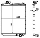 MAHLE chladič vzduchový VOLVO FH Euro 6