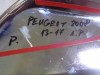 okrasný kryt na zrcadlo na peuegot 2008