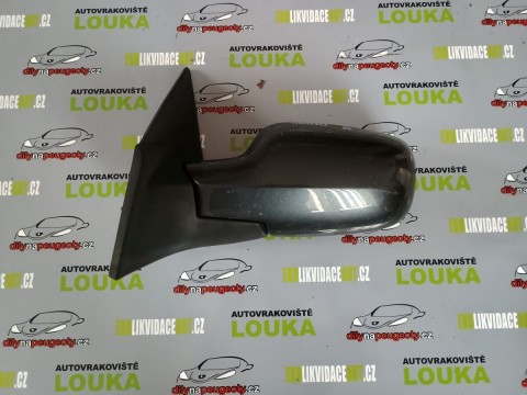 LEVÉ EL. ZRCÁTKO, RENAULT MEGANE ll COUPÉ - CABRIO, ŠEDÉ, OD-04
