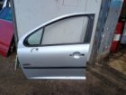 162. LEVÉ PŘEDNÍ DVEŘE PEUGEOT 207, STŘÍBRNÉ OD-07