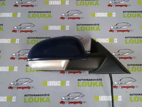 PRAVÉ ELEKTRICKÉ ZRCÁTKO, VOLKSWAGEN PASSAT OD-03 DO-05 MODRÉ