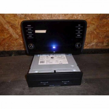 rádio + navigace (řídící jednotka+display) ŠKODA Octavia III 5E0 lift 5E0919605 5Q0035864B