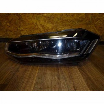 světlomet přední levý - kompletní full LED VW Polo VI 2G0  2G1941035B - poškozený držák