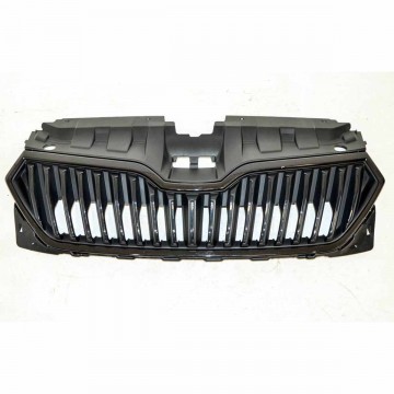 maska ŠKODA Fabia III 6V0 lift  6V0853653C - ulomený držák, poškrábaná