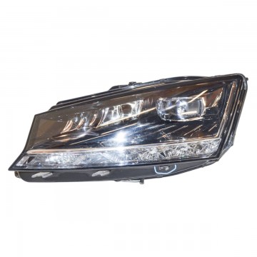 světlomet přední levý - kompletní LED ŠKODA Fabia III 6V0 lift  6V1941015E/F - poškozený
