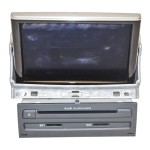 display + řídící jednotka multimédia AUDI A8 4H0 lift  4H0035748K 4H0857273 - poškr. disp.