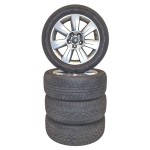 AUDI A6 4F0 sada kol s pneu 215/55 R17 7Jx17H2 ET34  4F0601025AS - lehce poškozený disk