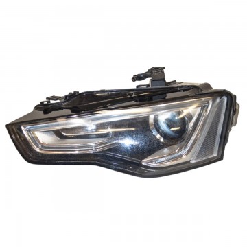 světlomet přední levý - kompletní xenon LED AUDI A5 8T0 lift 8T0941005C - lehce poškrábaný