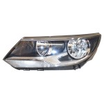 světlomet přední levý - halogenový VW Tiguan 5N0 lift  5N2941005C - poškozený, a.m.