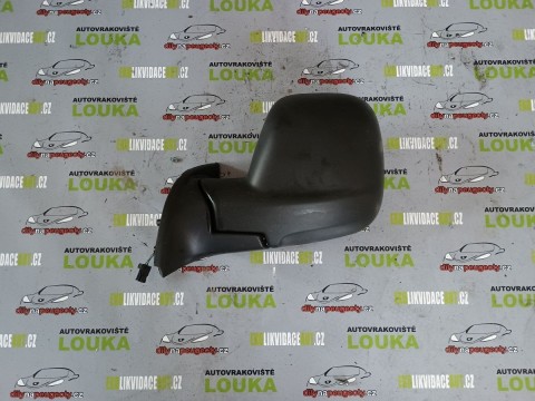 LEVÉ ELEKTRICKÉ ZRCÁTKO, PEUGEOT PARTNER lll, OD-08, ČERNÉ