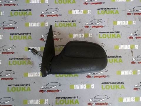 LEVÉ MANUÁLNÍ ZRCÁTKO, CITROEN SAXO, ČERNÉ NELAKOVANÉ