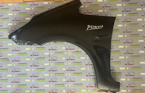 PŘEDNÍ BLATNÍK, CITROEN XSARA PICASSO, ČERNÝ - EXYB, LEVÝ