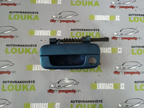 VNĚJŠÍ KLIKA PEUGEOT 406 LEVÁ PŘEDNÍ, MODRÁ