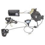 zámek dveří levý zadní + klika VW Caddy IV 2K5 lift  2K5843653D