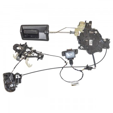 zámek dveří levý zadní + klika VW Caddy IV 2K5 lift  2K5843653D