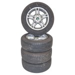 sada kol s pneu ŠKODA 195/65 R15 7Jx15H2 ET38 - lehce poškozené disky
