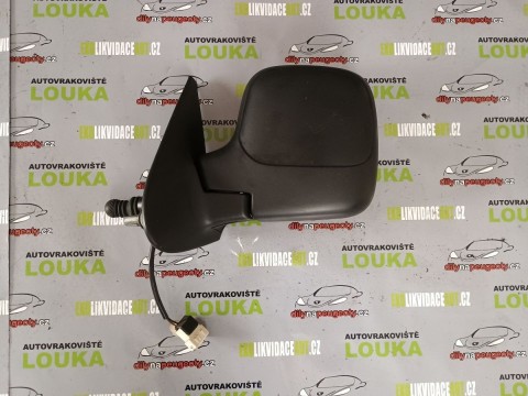 LEVÉ MANUÁLNÍ ZRCÁTKO, CITROEN BERLINGO, OD-96, ČERNÉ