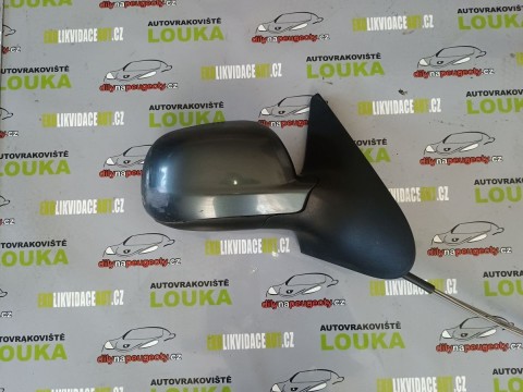 PRAVÉ MANUÁLNÍ ZRCÁTKO, VOLKSWAGEN POLO OD-95 DO-09, ŠEDÉ