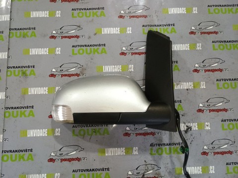 PRAVÉ ELEKTRICKÉ ZRCÁTKO, VOLKSWAGEN TOURAN OD-03 DO-10 STŘÍBRNÉ