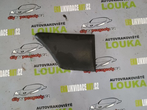 LIŠTA PRAVÁ ZADNÍ PEUGEOT PARTNER ČERNÁ OD-96 DO-08, 9634563177