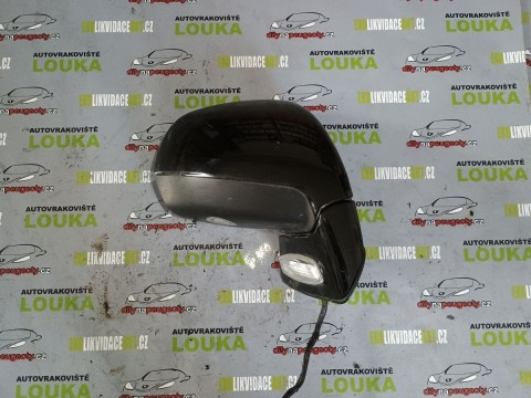 PRAVÉ ELEKTRICKY SKLOPNÉ ZRCÁTKO, CITROEN C4 GRAND PICASSO, OD ROKU 2006, ČERNÉ