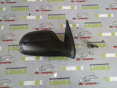 PRAVÉ EL. ZRCÁTKO, CITROEN SAXO, ČERNÉ NELAKOVANÉ