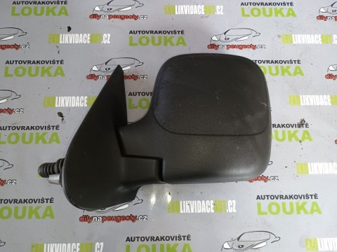 LEVÉ MANUÁLNÍ ZRCÁTKO, CITROEN BERLINGO, OD-96, ČERNÉ