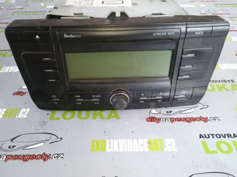 RADIO S CD, MP3, 1OR-032432, ŠKODA