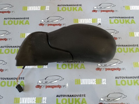 LEVÉ ELEKTRICKÉ ZRCÁTKO, CITROEN C3, DO-10, ČERNÉ NELAKOVANÉ