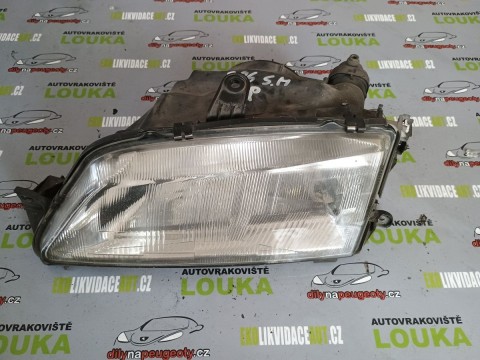 PŘEDNÍ SVĚTLO PRAVÉ, PEUGEOT 306 DO-97