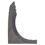 blatník přední pravý ŠKODA Scala 657 (lift)  657821106 - lehce poškozený