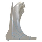 blatník přední pravý ŠKODA Fabia III 6V0 (lift)  6V0821106 - poškozený, opravovaný