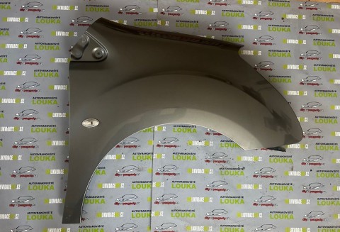 PŘEDNÍ BLATNÍK, PEUGEOT PARTNER lll, ŠEDÝ - KTQC, PRAVÝ, OD-08