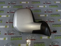 PRAVÉ ELEKTRICKY SKLOPNÉ ZRCÁTKO, PEUGEOT PARTNER lll, OD-08, STŘÍBRNÉ