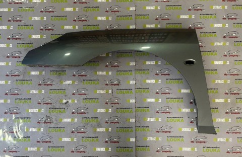 PŘEDNÍ BLATNÍK, PEUGEOT 407, LEVÝ, ŠEDÝ - EZWD 