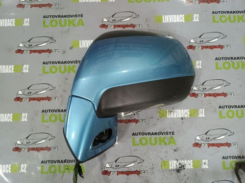 LEVÉ ELEKTRICKY SKLOPNÉ ZRCÁTKO, CITROEN C4 GRAND PICASSO, OD ROKU 2006, MODRÉ