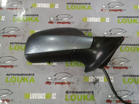 PRAVÉ EL. ZRCÁTKO, PEUGEOT 407, OD-04, ŠEDOMODRÉ
