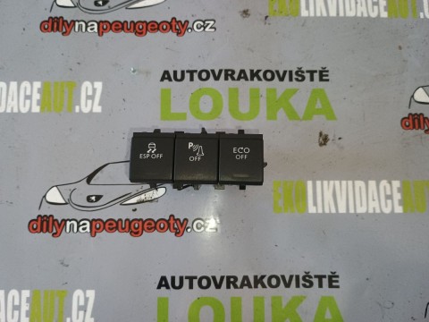 TLAČÍTKO ESP, PARKOVÁNÍ, ECO, PEUGEOT 508, 96657752ZD-01