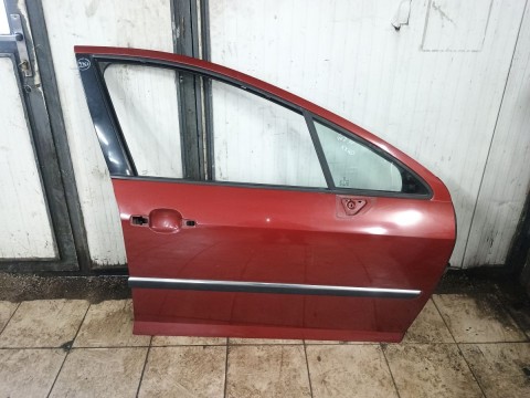 230. PRAVÉ PŘEDNÍ DVEŘE PEUGEOT 407, VÍNOVÉ OD-04
