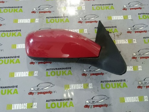 PRAVÉ EL. ZRCÁTKO, RENAULT LAGUNA ll, ČERVENÉ, OD-01