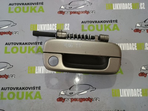 VNĚJŠÍ KLIKA PEUGEOT 406 PRAVÁ PŘEDNÍ, ŠEDÁ