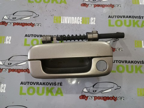 VNĚJŠÍ KLIKA PEUGEOT 406 LEVÁ PŘEDNÍ, ŠEDÁ