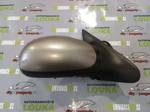 PRAVÉ EL. ZRCÁTKO, PEUGEOT 406, OD-99, ŠEDÉ