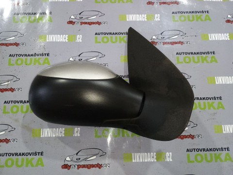 PRAVÉ MAN. ZRCÁTKO, PEUGEOT 206, ŠEDÉ