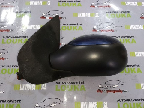 LEVÉ EL. ZRCÁTKO, PEUGEOT 206, MODRÉ, OD-03