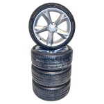 AUDI A5 8T0 lift sada kol s pneu 255/35 R19 8,5Jx19H2 ET32  8T0601025CK - oloupané disky